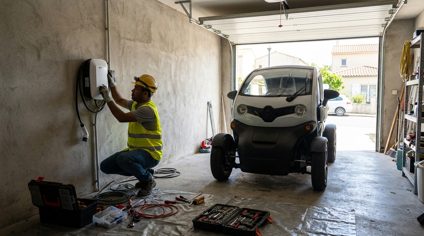 Instalacao de carregador de carro eletrico profissional em Uberlândia‑MG